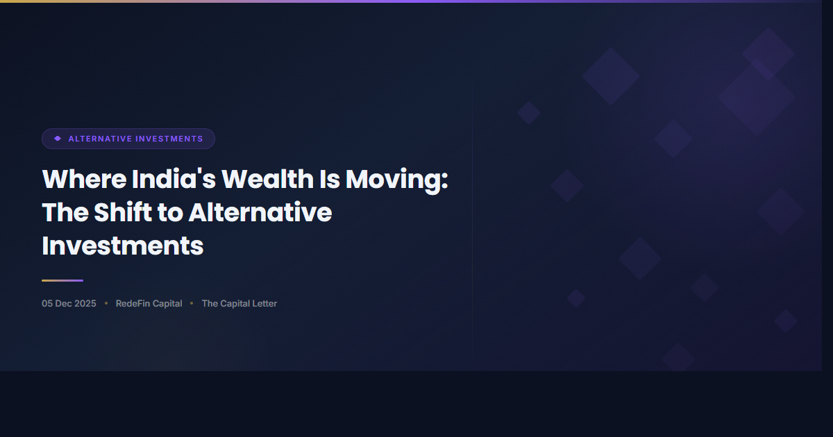 Where India’s Wealth Is Moving: The Shift to Alternative Investments
