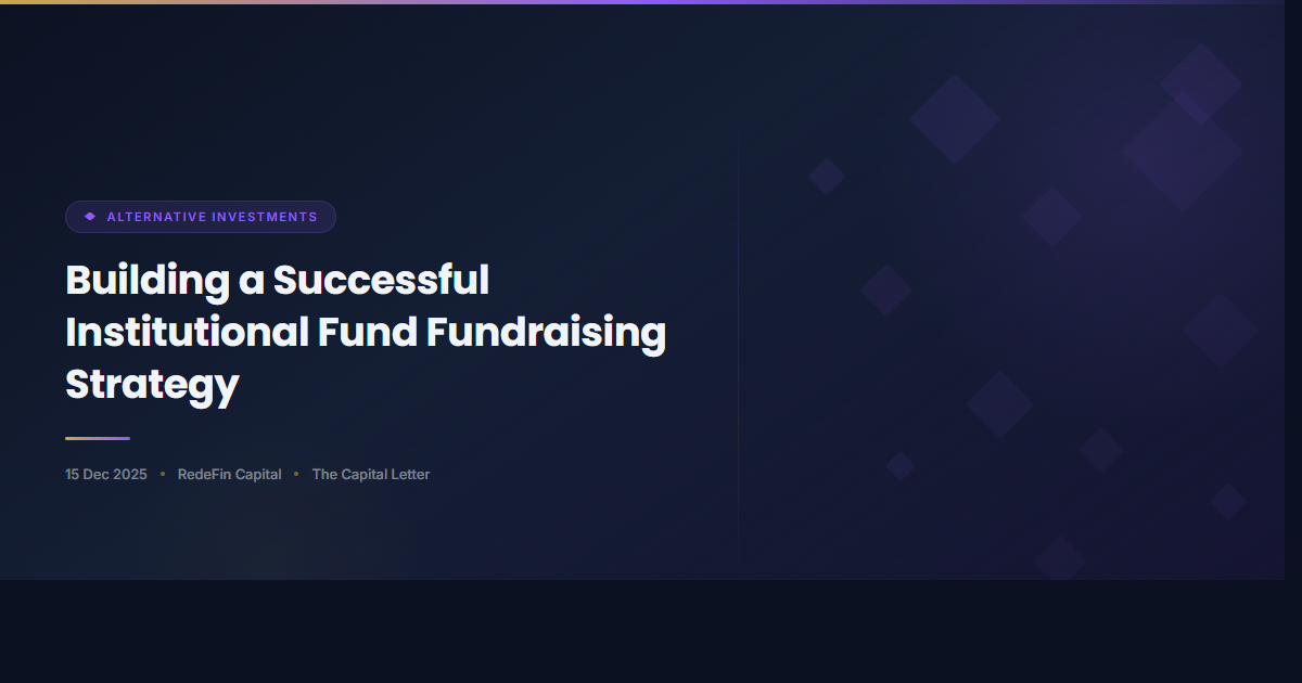 Building a Successful Institutional Fund Fundraising Strategy